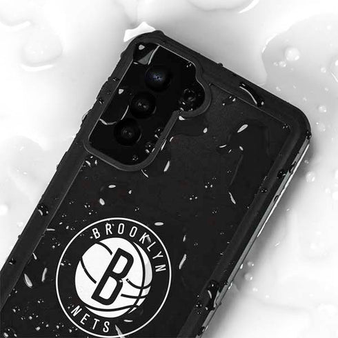 NBA Brooklyn Nets Distressed Galaxy S24 Waterproof Case